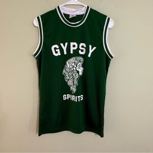 Gypsy Spirits Green Basketball Jersey Tank Graphic Unisex Streetwear size S